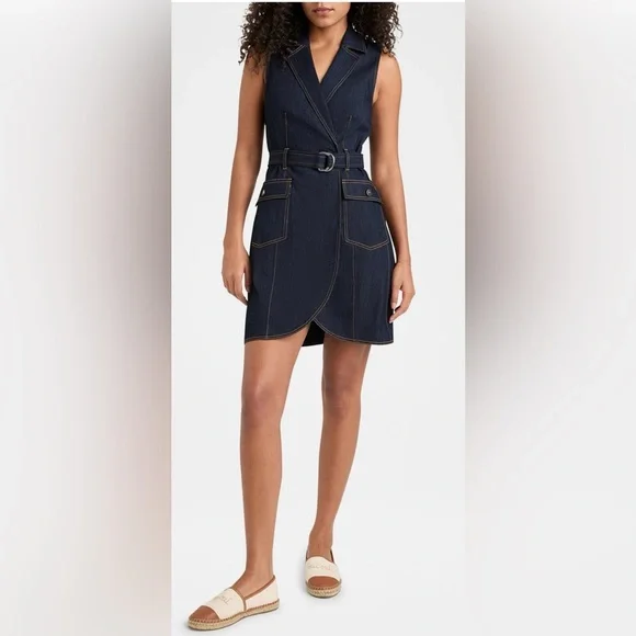 Cinq a Sept Sleeveless Jenessa Jean Dress - Picture 2 of 4